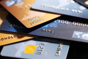Credit cards overlapping